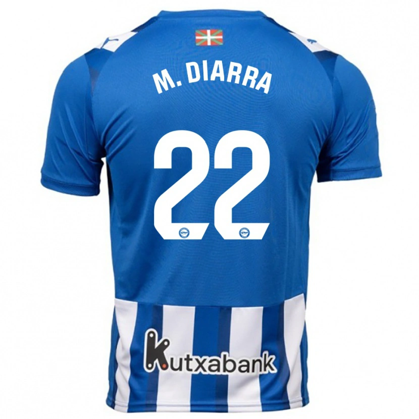 Danxen Dámské Moussa Diarra #22 Modrá Bílá Domů Hráčské Dresy 2025/26 Dres
