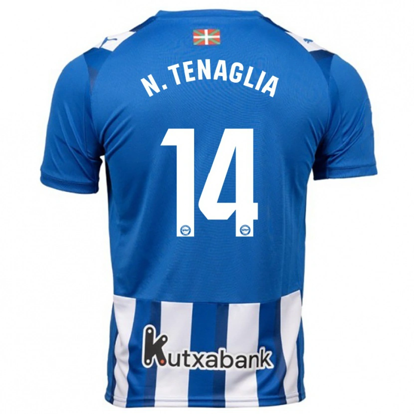 Danxen Dámské Nahuel Tenaglia #14 Modrá Bílá Domů Hráčské Dresy 2025/26 Dres