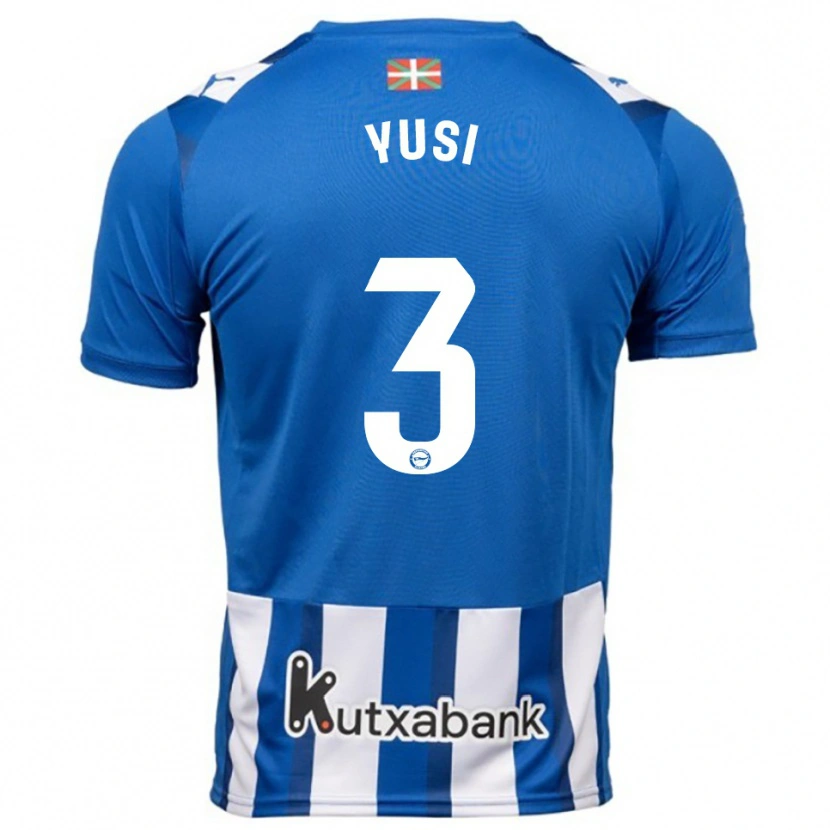 Danxen Dámské Youssef Enríquez #3 Modrá Bílá Domů Hráčské Dresy 2025/26 Dres