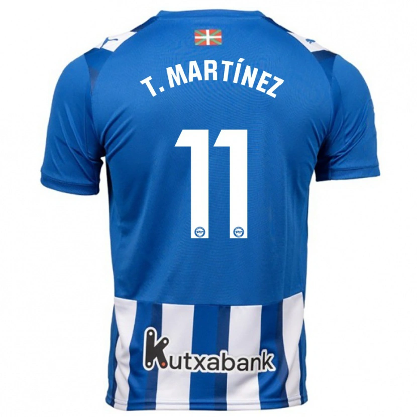 Danxen Dámské Toni Martínez #11 Modrá Bílá Domů Hráčské Dresy 2025/26 Dres