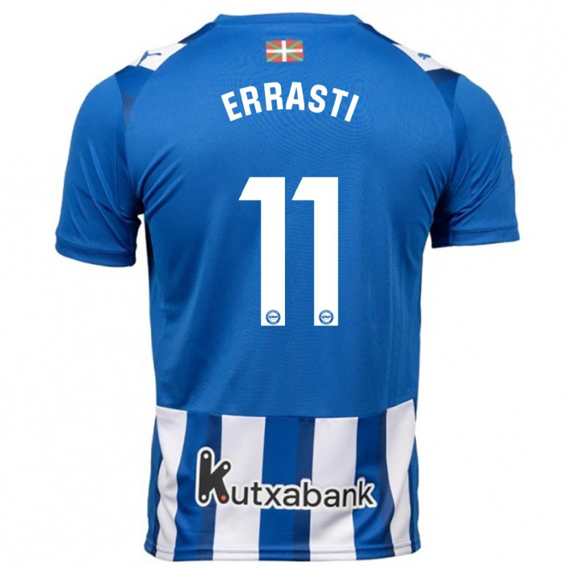 Danxen Dámské Elene Errasti #11 Modrá Bílá Domů Hráčské Dresy 2025/26 Dres