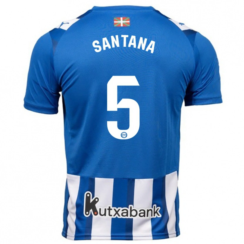 Danxen Dámské Vanesa Santana #5 Modrá Bílá Domů Hráčské Dresy 2025/26 Dres