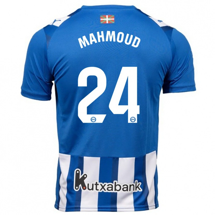 Danxen Dámské Abdallahi Mahmoud #24 Modrá Bílá Domů Hráčské Dresy 2025/26 Dres