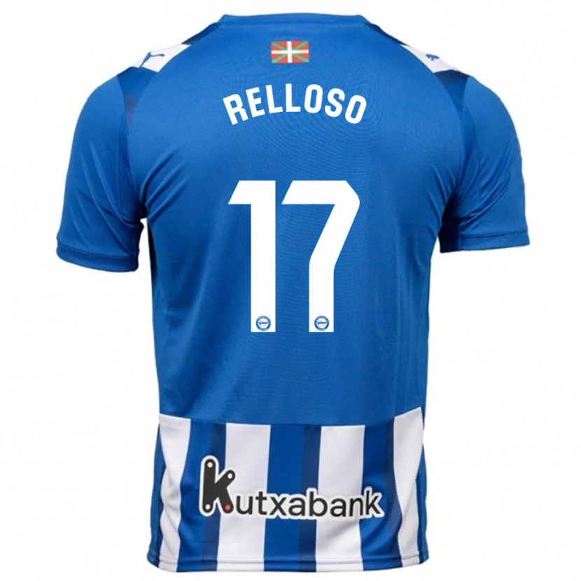 Danxen Dámské Mikel Relloso #17 Modrá Bílá Domů Hráčské Dresy 2025/26 Dres