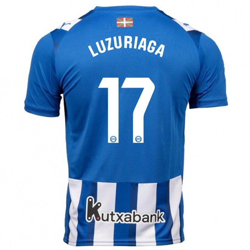 Danxen Dámské Judith Luzuriaga #17 Modrá Bílá Domů Hráčské Dresy 2025/26 Dres