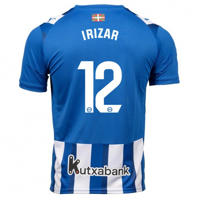 Danxen Dámské Manex Irizar #12 Modrá Bílá Domů Hráčské Dresy 2025/26 Dres