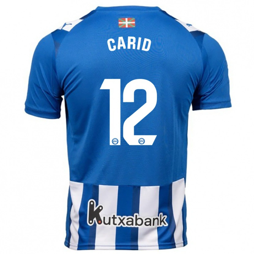 Danxen Dámské Andrea Carid #12 Modrá Bílá Domů Hráčské Dresy 2025/26 Dres