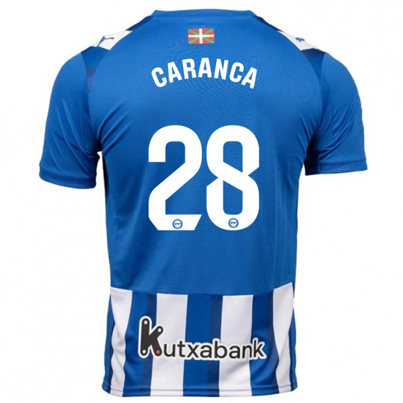 Danxen Dámské Sara Caranca #28 Modrá Bílá Domů Hráčské Dresy 2025/26 Dres