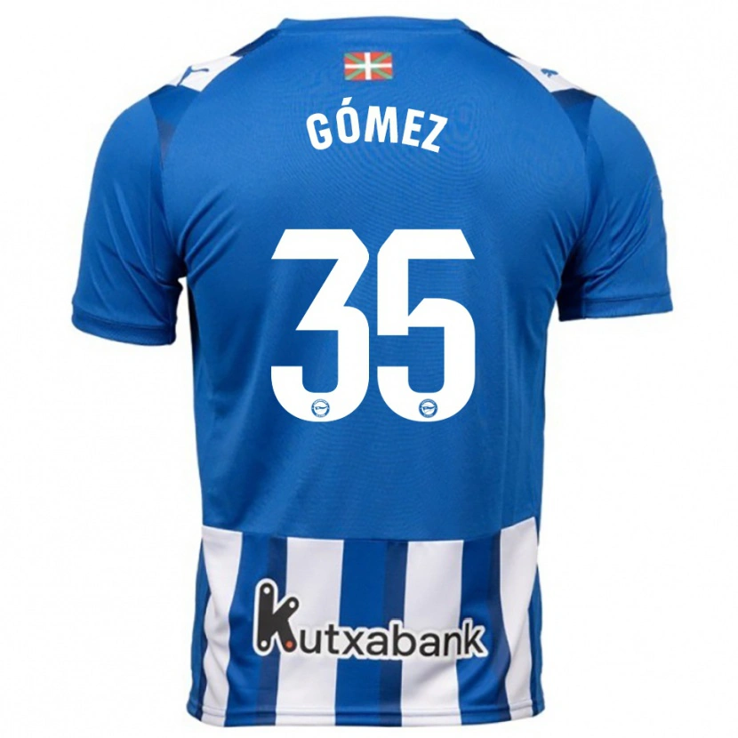 Danxen Dámské Jorge Gómez #35 Modrá Bílá Domů Hráčské Dresy 2025/26 Dres