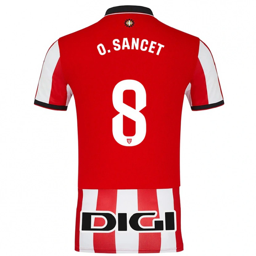 Danxen Dámské Oihan Sancet #8 Červená Bílá Domů Hráčské Dresy 2025/26 Dres