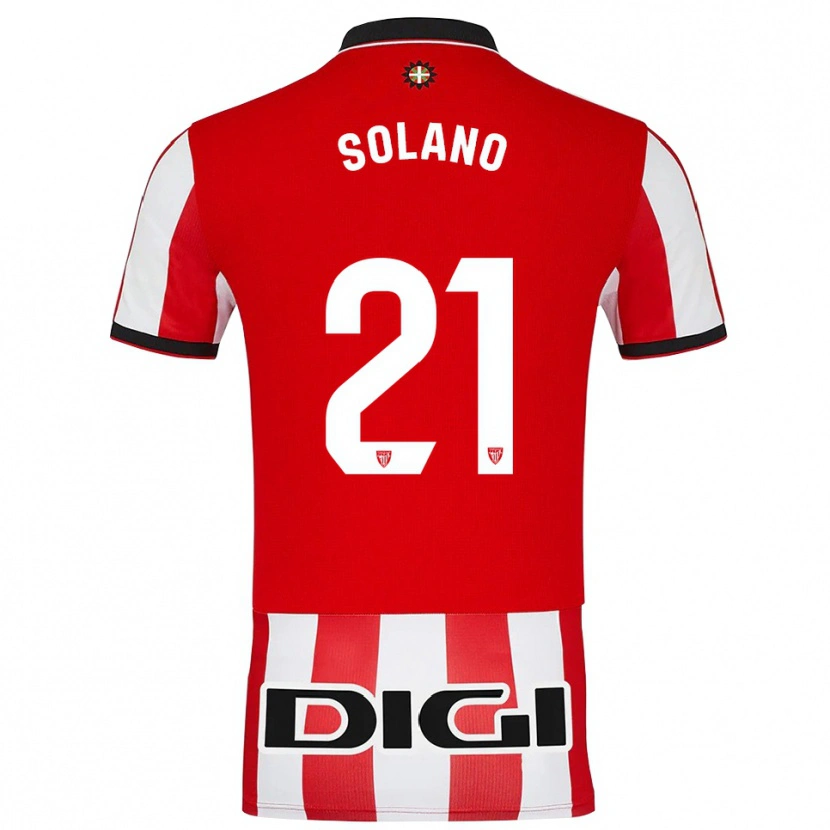 Danxen Dámské Bibiane Schulze-Solano #21 Červená Bílá Domů Hráčské Dresy 2025/26 Dres