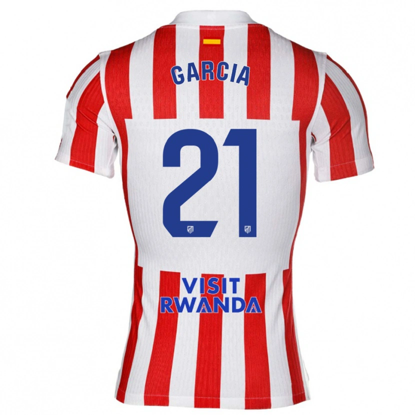 Danxen Dámské Sheila Garcia #21 Červená Bílá Domů Hráčské Dresy 2025/26 Dres