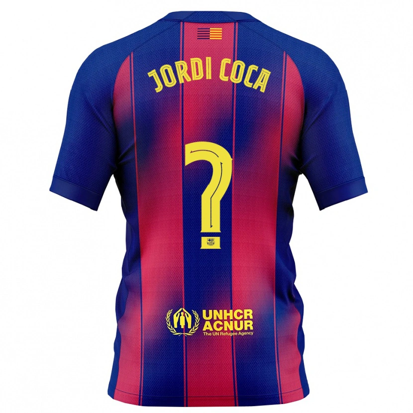 Danxen Dámské Jordi Coca #0 Modrá Červená Domů Hráčské Dresy 2025/26 Dres