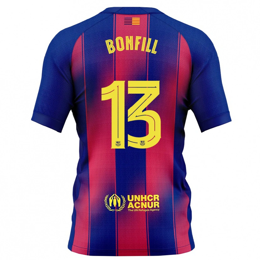 Danxen Dámské Max Bonfill #13 Modrá Červená Domů Hráčské Dresy 2025/26 Dres