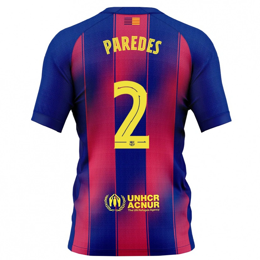 Danxen Dámské Irene Paredes #2 Modrá Červená Domů Hráčské Dresy 2025/26 Dres