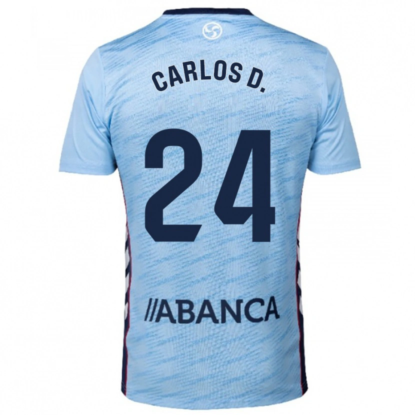 Danxen Dámské Carlos Domínguez #24 Nebesky Modrá Červená Domů Hráčské Dresy 2025/26 Dres