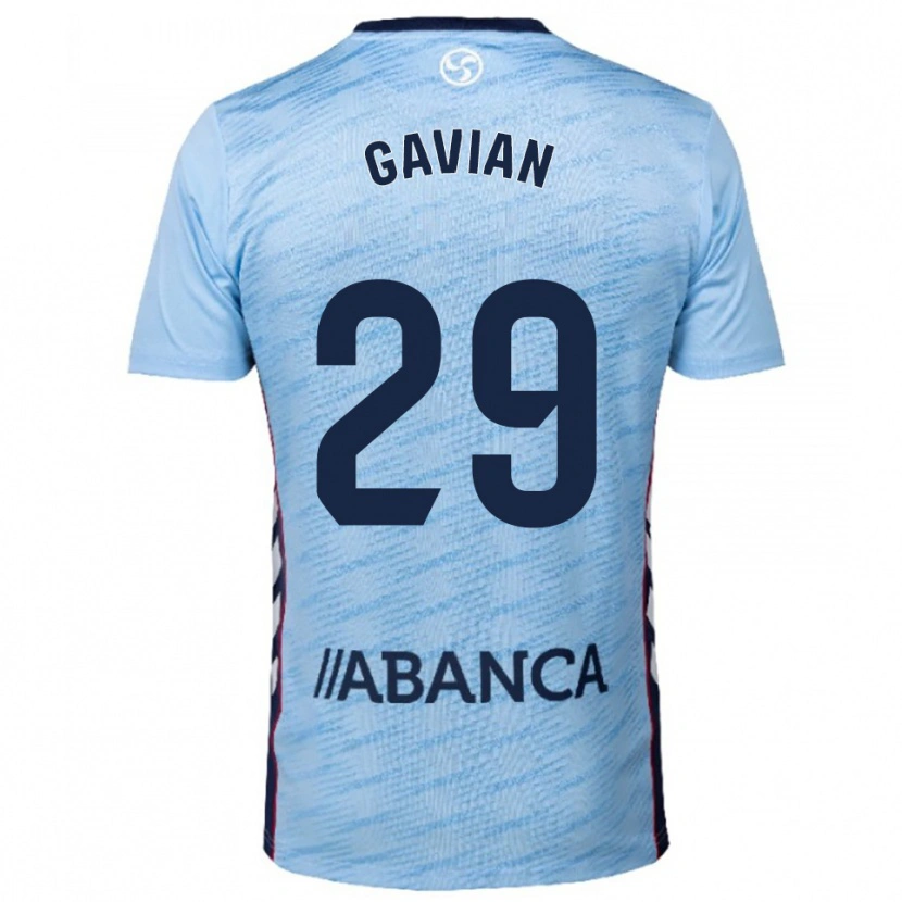 Danxen Dámské Pablo Gavián #29 Nebesky Modrá Červená Domů Hráčské Dresy 2025/26 Dres