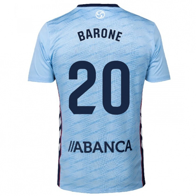 Danxen Dámské Caio Barone #20 Nebesky Modrá Červená Domů Hráčské Dresy 2025/26 Dres
