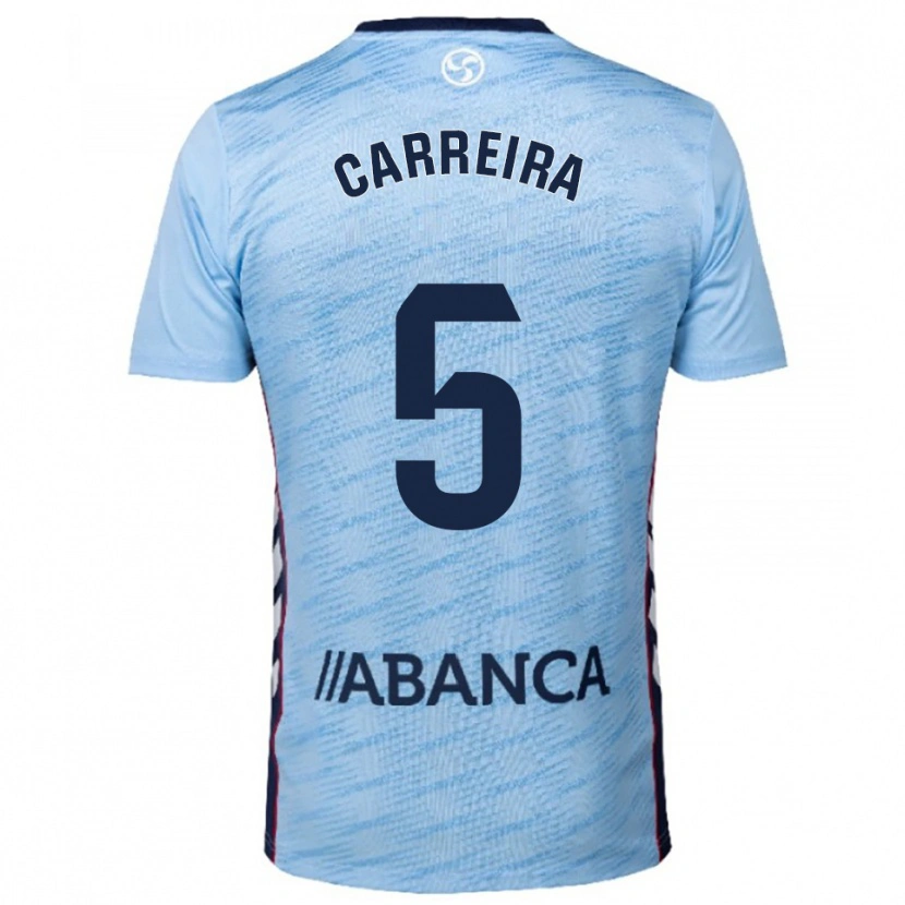 Danxen Dámské Sergio Carreira #5 Nebesky Modrá Červená Domů Hráčské Dresy 2025/26 Dres