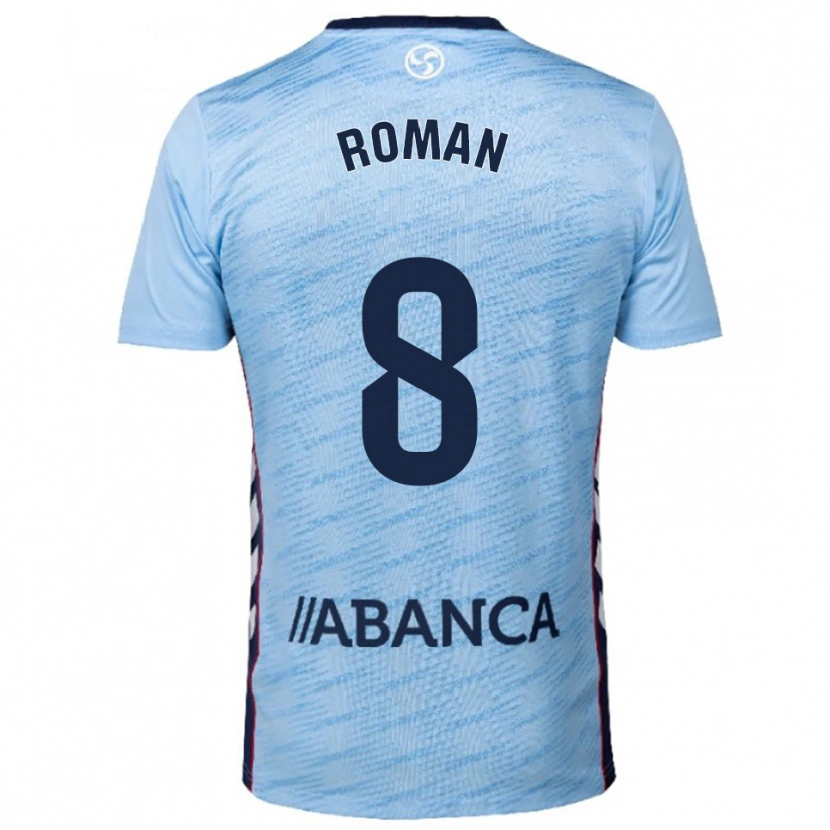 Danxen Dámské Miguel Román #8 Nebesky Modrá Červená Domů Hráčské Dresy 2025/26 Dres