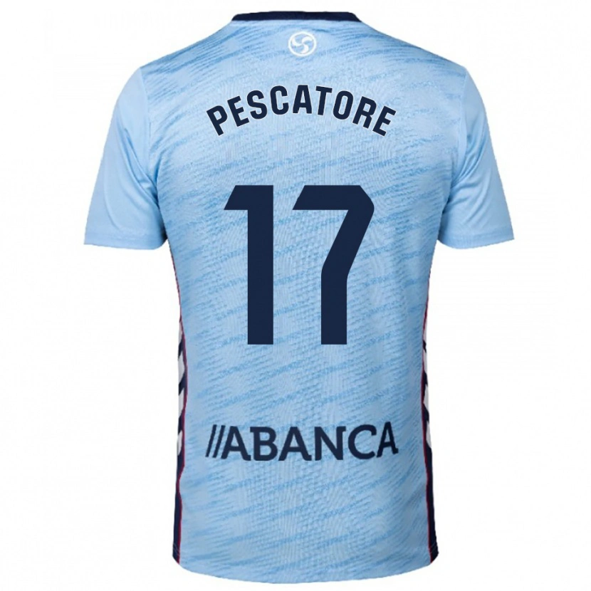 Danxen Dámské Camila Pescatore #17 Nebesky Modrá Červená Domů Hráčské Dresy 2025/26 Dres