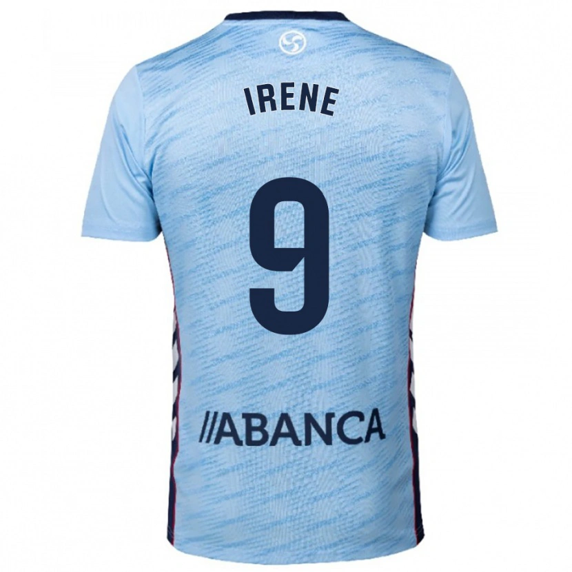 Danxen Dámské Irene Fernández #9 Nebesky Modrá Červená Domů Hráčské Dresy 2025/26 Dres