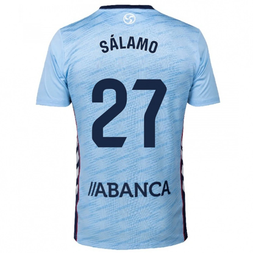 Danxen Dámské Jorge Sálamo #27 Nebesky Modrá Červená Domů Hráčské Dresy 2025/26 Dres
