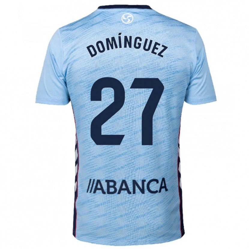 Danxen Dámské Emma Domínguez #27 Nebesky Modrá Červená Domů Hráčské Dresy 2025/26 Dres