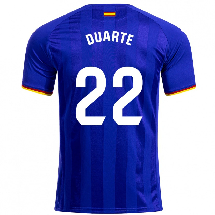 Danxen Dámské Domingos Duarte #22 Modrá Červená Žlutá Domů Hráčské Dresy 2025/26 Dres