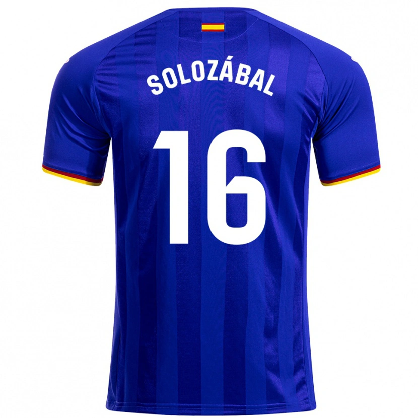 Danxen Dámské Hugo Solozábal #16 Modrá Červená Žlutá Domů Hráčské Dresy 2025/26 Dres