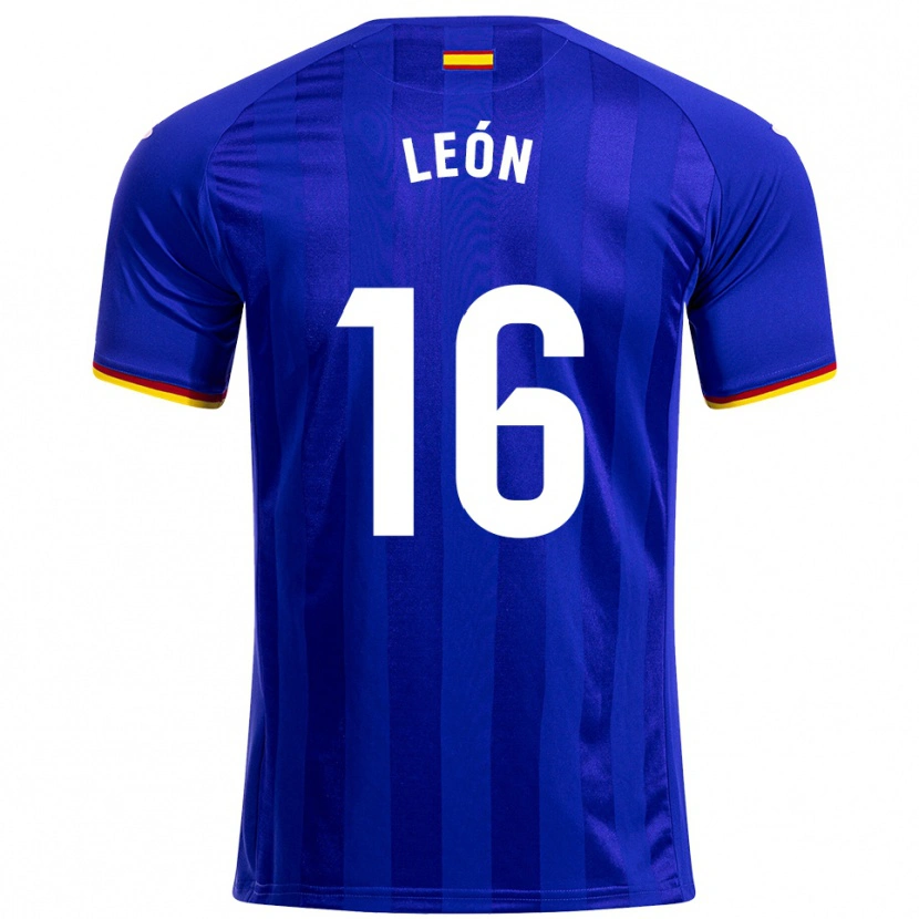 Danxen Dámské Carlos León #16 Modrá Červená Žlutá Domů Hráčské Dresy 2025/26 Dres