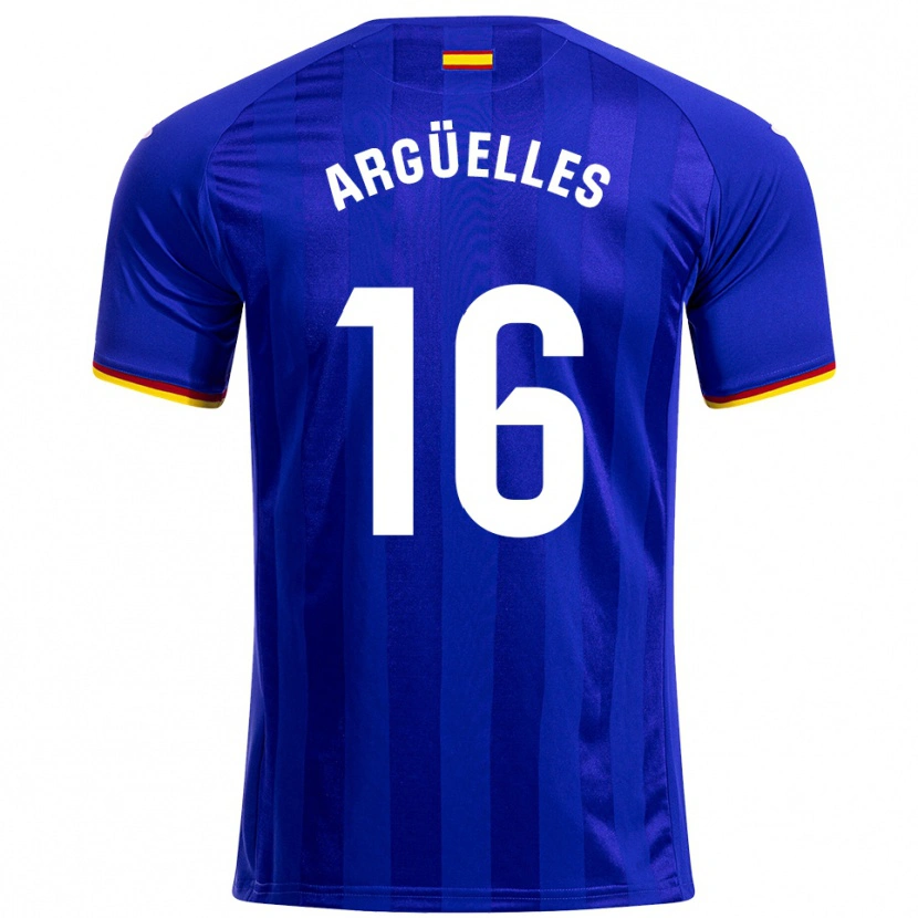 Danxen Dámské David Argüelles #16 Modrá Červená Žlutá Domů Hráčské Dresy 2025/26 Dres