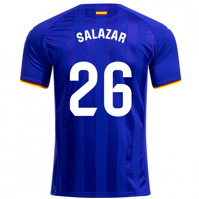 Danxen Dámské Sebas Salazar #26 Modrá Červená Žlutá Domů Hráčské Dresy 2025/26 Dres