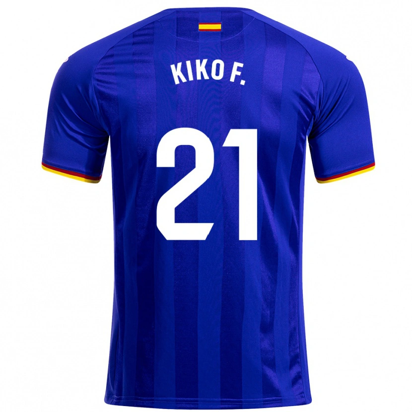 Danxen Dámské Kiko Femenía #21 Modrá Červená Žlutá Domů Hráčské Dresy 2025/26 Dres