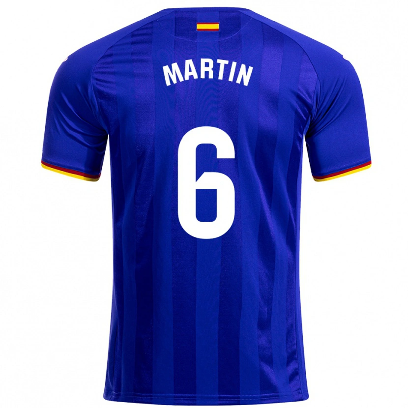 Danxen Dámské Mario Martín #6 Modrá Červená Žlutá Domů Hráčské Dresy 2025/26 Dres