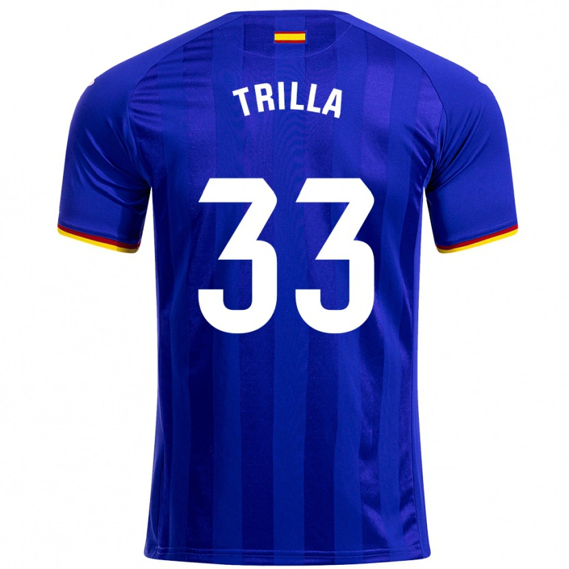 Danxen Dámské Guillem Trilla #33 Modrá Červená Žlutá Domů Hráčské Dresy 2025/26 Dres