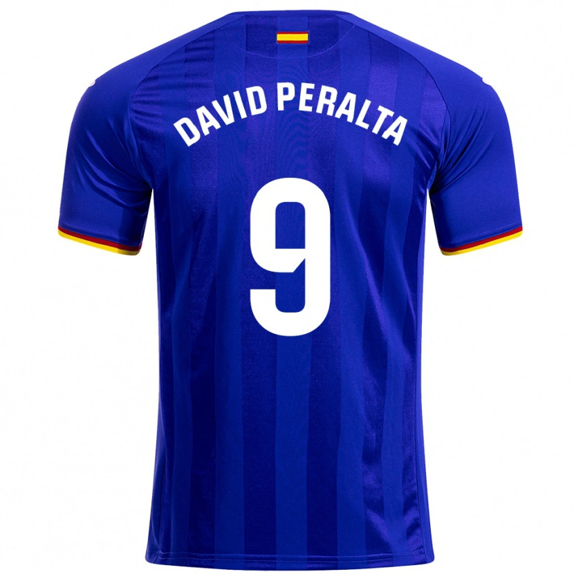 Danxen Dámské Juanda Peralta #9 Modrá Červená Žlutá Domů Hráčské Dresy 2025/26 Dres