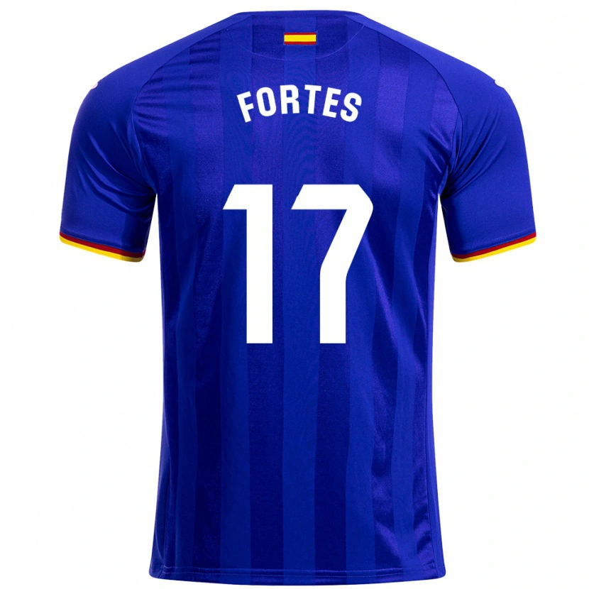 Danxen Dámské Joel Fortes #17 Modrá Červená Žlutá Domů Hráčské Dresy 2025/26 Dres