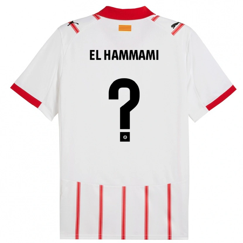 Danxen Dámské Ayoub El Hammami #0 Bílá Červená Domů Hráčské Dresy 2025/26 Dres