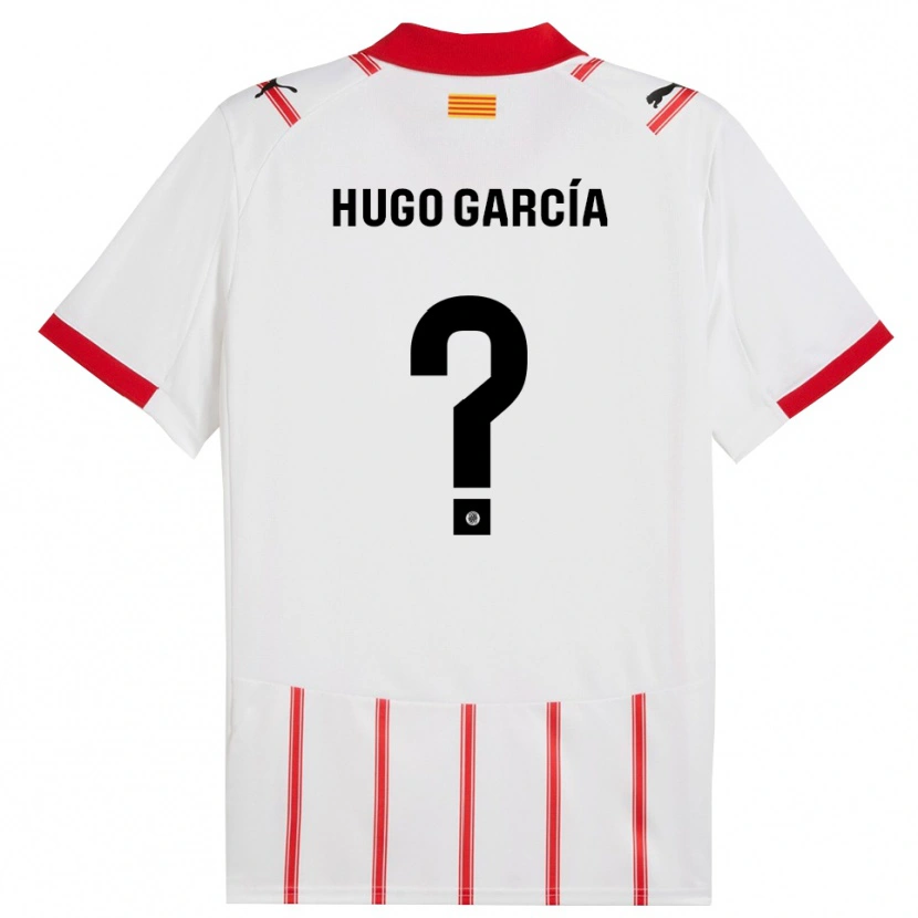 Danxen Dámské Hugo García #0 Bílá Červená Domů Hráčské Dresy 2025/26 Dres
