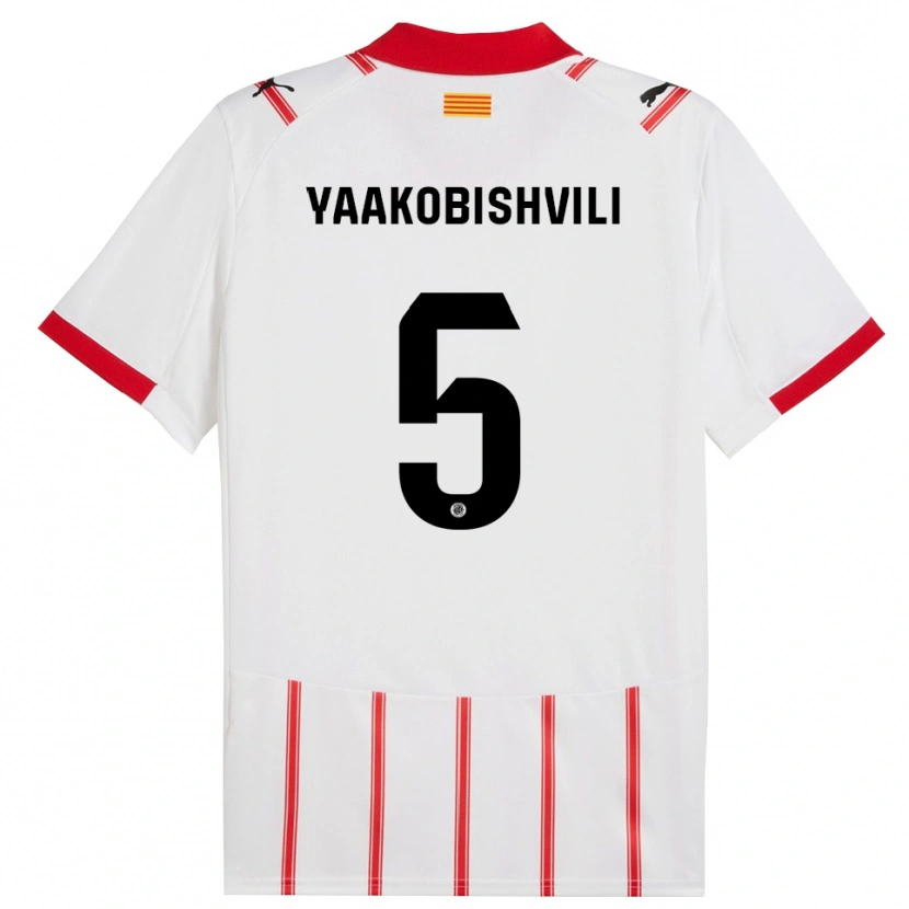 Danxen Dámské Antal Yaakobishvili #5 Bílá Červená Domů Hráčské Dresy 2025/26 Dres