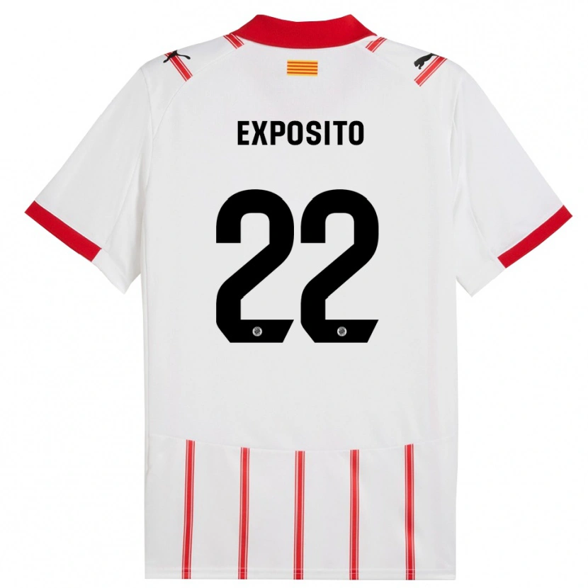 Danxen Dámské Samu Expósito #22 Bílá Červená Domů Hráčské Dresy 2025/26 Dres
