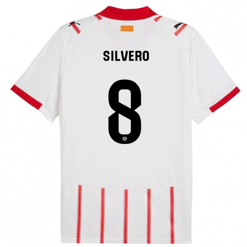 Danxen Dámské Pol Silvero #8 Bílá Červená Domů Hráčské Dresy 2025/26 Dres