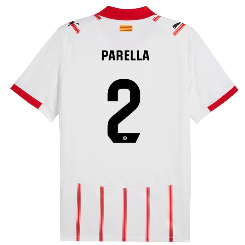 Danxen Dámské Virginia Parella #2 Bílá Červená Domů Hráčské Dresy 2025/26 Dres