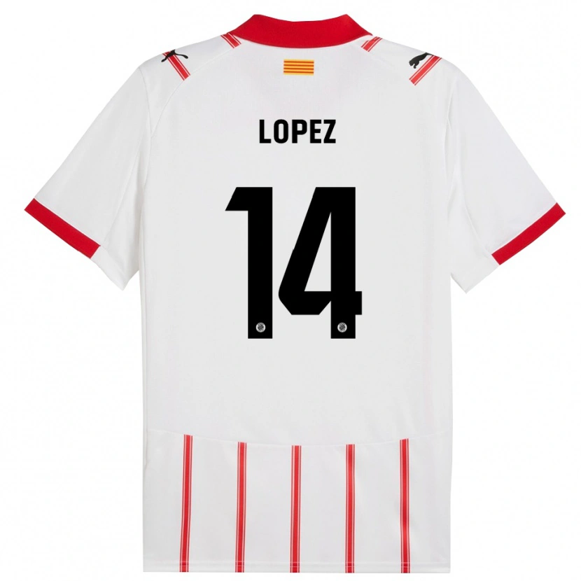 Danxen Dámské Judith López #14 Bílá Červená Domů Hráčské Dresy 2025/26 Dres