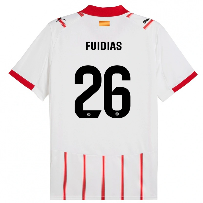 Danxen Dámské Toni Fuidias #26 Bílá Červená Domů Hráčské Dresy 2025/26 Dres
