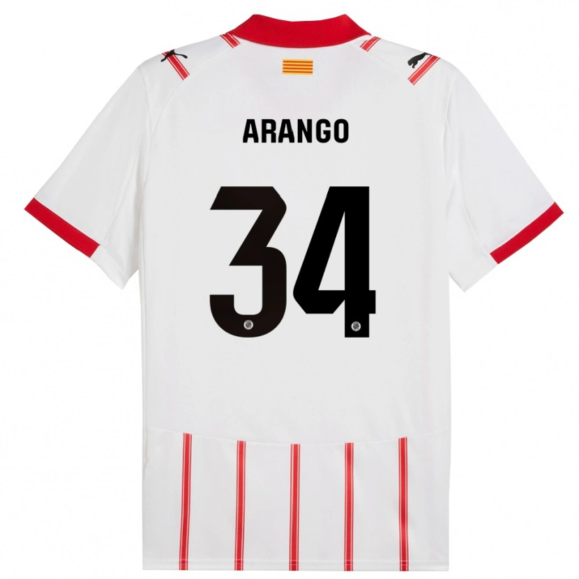 Danxen Dámské Juan Arango #34 Bílá Červená Domů Hráčské Dresy 2025/26 Dres