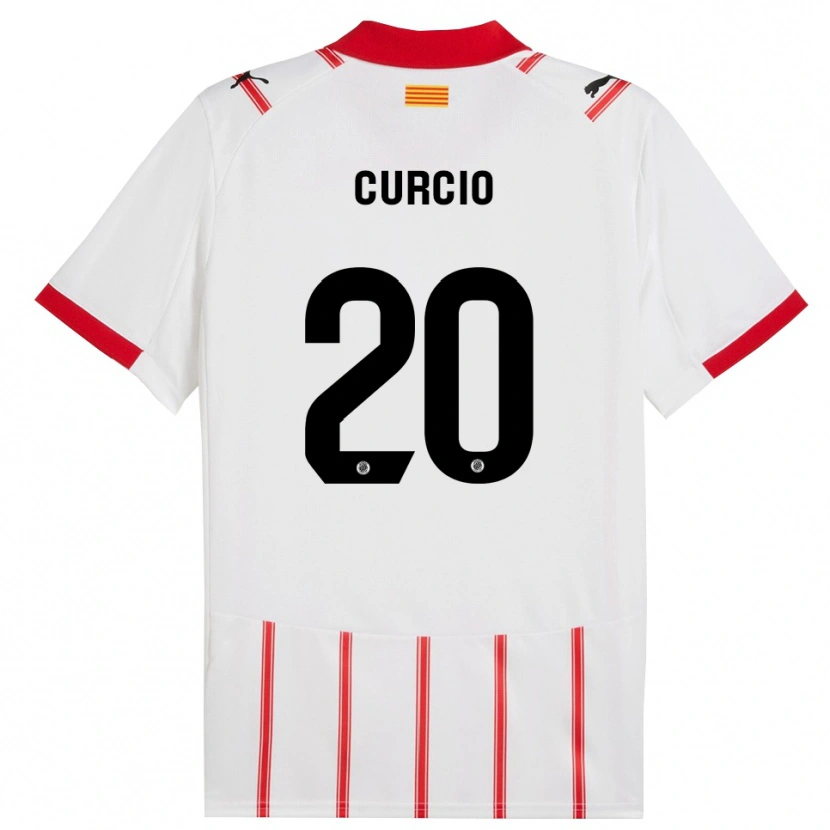 Danxen Dámské Daniel Curcio #20 Bílá Červená Domů Hráčské Dresy 2025/26 Dres