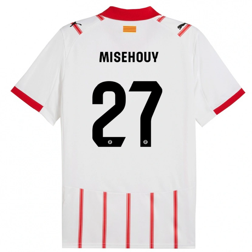 Danxen Dámské Gabriel Misehouy #27 Bílá Červená Domů Hráčské Dresy 2025/26 Dres