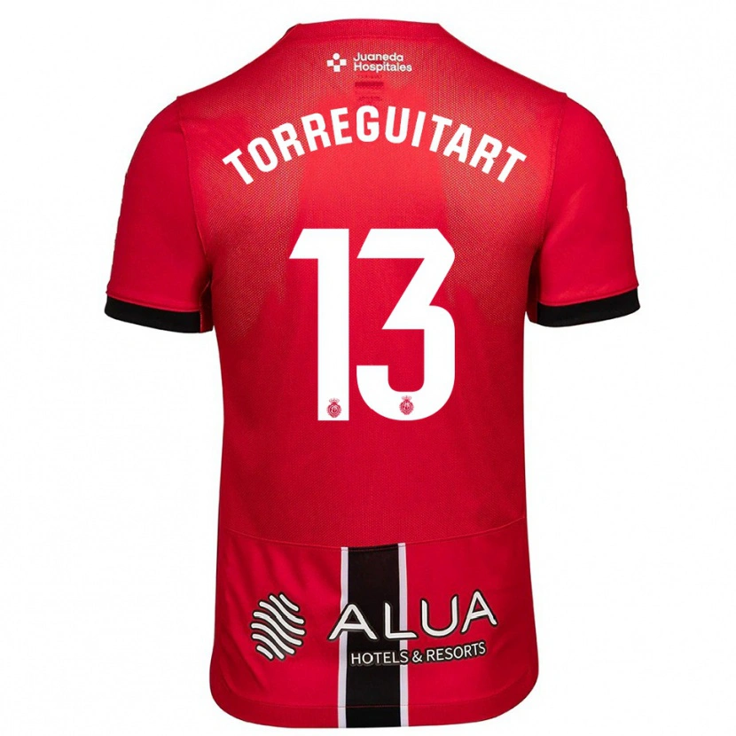 Danxen Dámské Nil Torreguitart #13 Červená Černá Domů Hráčské Dresy 2025/26 Dres